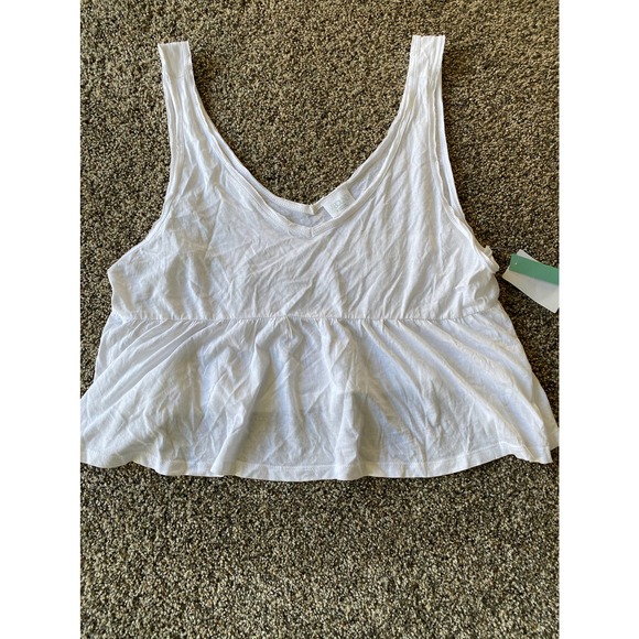 Abound Tops - Abound White Babydoll Tank  - XL